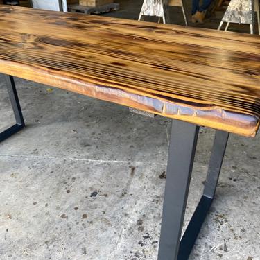 Reclaimed Wood & Steel Desk - Industrial style desk. 