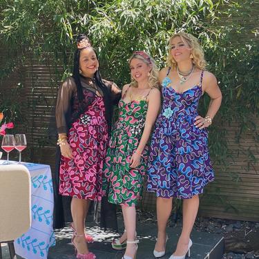 Angeline Midi Dress in Violet Kamo: Flower Power Collection x Busy Philipps