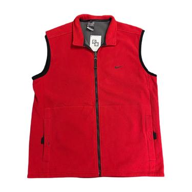 (XL) Nike Red Fleece Vest 112421 RK