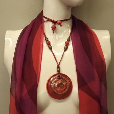 Murrina Antica Murano glass pendant necklace 