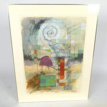 Rare Mixed Media on Paper by Carl Andree Davidt #2