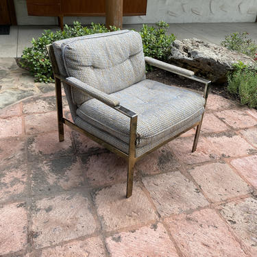 Milo Baughman for Thayer Coggin, Mid Century Modern Flat Bar Lounge Chair 