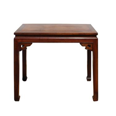 Chinese Huali Rosewood Scroll Motif Apron Side Altar Table cs3990E 