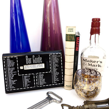 BAR GUIDE | Mid-Century Cocktail Recipe Rolodex | Vintage Perpetual Adult Drink Menu Guide | Revolving Cocktail Menu 