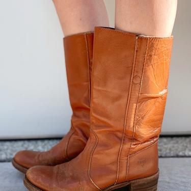 Tanned Leather Frye Boots