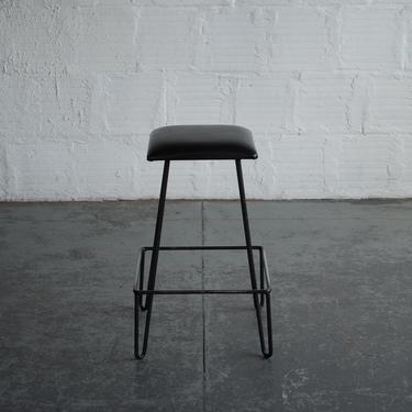 Wrought Iron Barstool in the style of Frederick Weinberg
