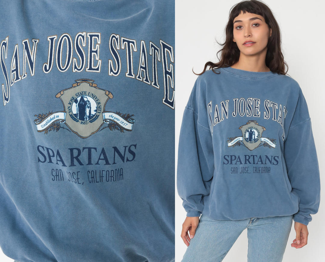 San Jose State Sweatshirt Spartans University Sweatshirt California ...