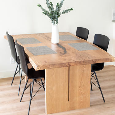 READY TO SHIP - White Oak Dinning Table 