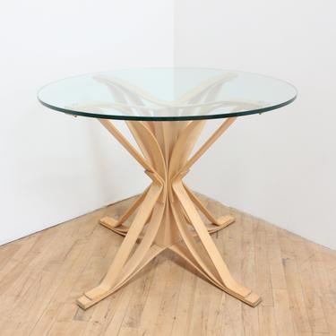 1992 Original Frank Gehry Face Off Table for Knoll First Production- Maple and Glass 