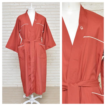 Vintage Christian Dior Rust Orange Robe Loungewear 