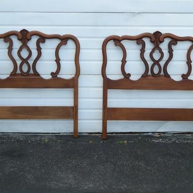 French Carved Pair Twin Size of Headboards 1942