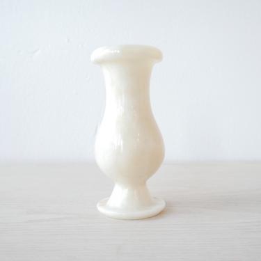 Marble Alabaster Footed Vase