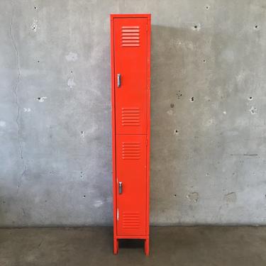 Orange Vintage Industrial Locker