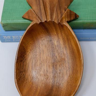 Vintage Wood Pineapple Bowl/Plate 