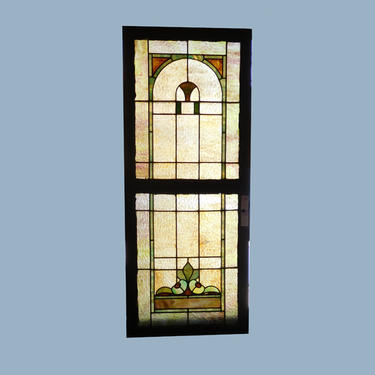 Double Sash Stained Glass Window