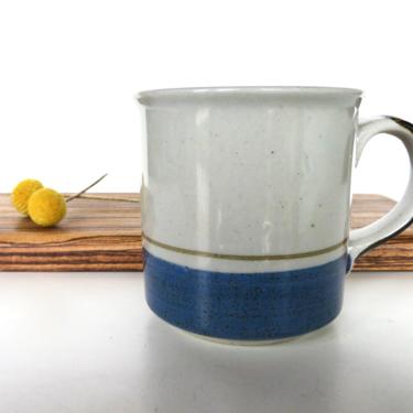 Otagiri Mariner Stoneware Mug From Japan, Vintage Blue Otagiri Large Coffee Cup 