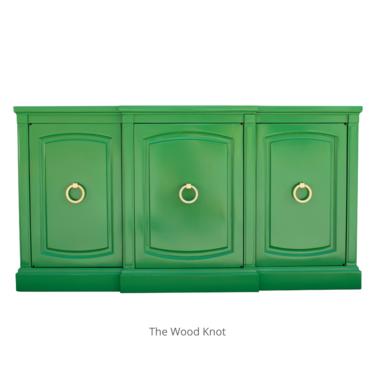 Modern Green and Gold Sideboard