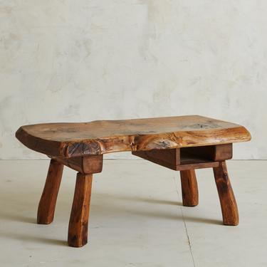 Vintage Pine Coffee Table, France 20th Century