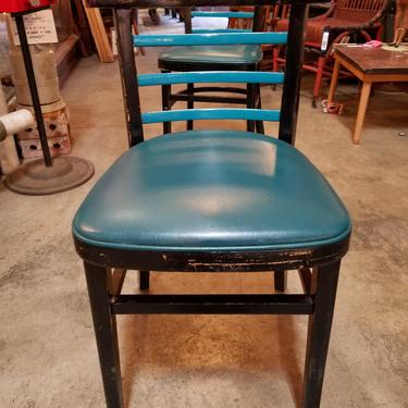 Nice Blue Wood Chair 31 x 18
