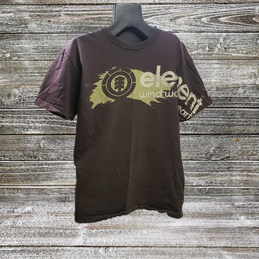 Vintage Element Skateboard T-Shirt, 90's Streetwear, Wind Water Fire Earth, Short Sleeve Tee, 1990's Skateboarding Clothes, Vintage Clothing 