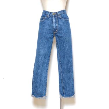 Vintage 80's GUESS Acid Washed Jeans Sz 28W 