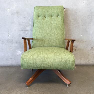 Vintage Mid century Reupholstered Rocking Chair