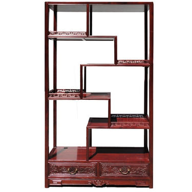 Chinese Rosewood 8 Treasure Curio Display Cabinet fs454E 