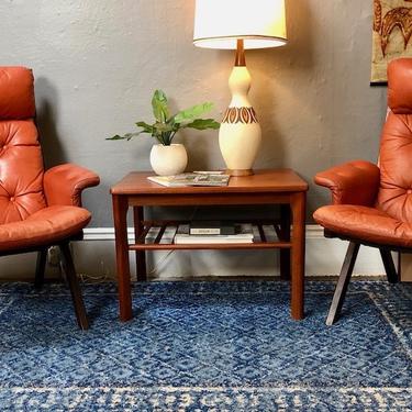 Stunning Pair of Vintage Danish Leather &amp; Rosewood Lounge Chairs