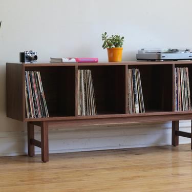 Handmade Mid Century Modern Inspired Record Console 