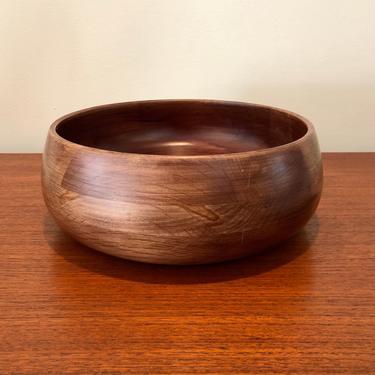 Vintage Wood Serving Bowl by Milbern 