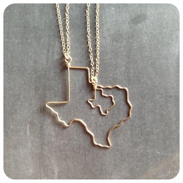 Texas Necklace - Texas Jewelry -Texas State Necklace - ATX - Personalized - Bridesmaid Gift - State Jewelry - Travel 