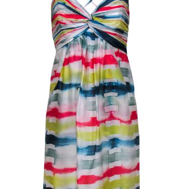 Shoshanna - Tie-Dye Striped Amelie Silk Dress Sz 10