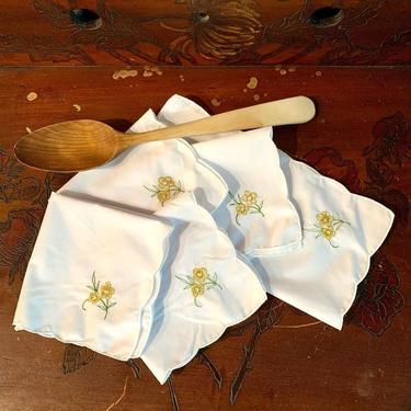 Cotton and linen napkins and tea towels