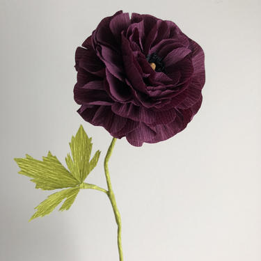 Crepe Paper Ranunculus -- Paper Flowers for Home Decor or Weddings 