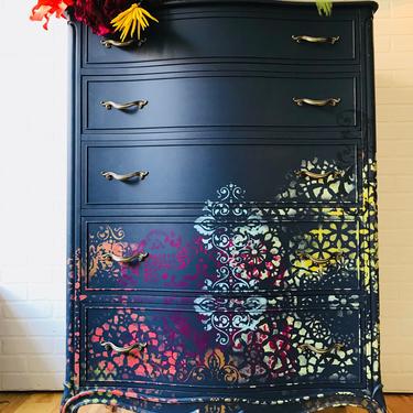 French Provincial Dresser Walks on the Wild Side