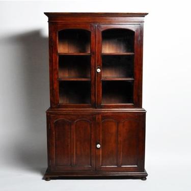 British Colonial Bookcase in Two Sections