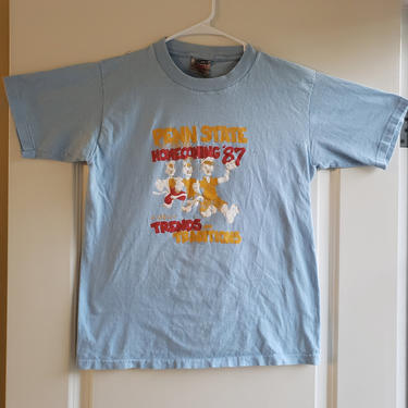 Vintage T-shirt Penn State University 1980s 1987 Homecoming Football Preppy Grunge Casual Street Tee College University Medium Nostalgia by RetroVintageClothing