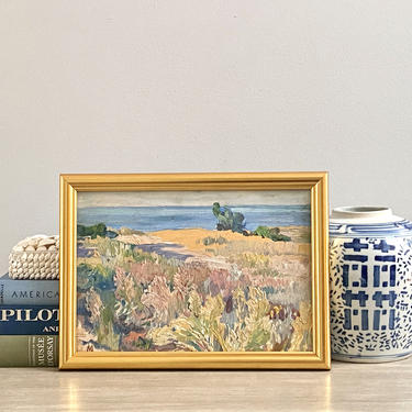 Vintage Impressionist Plein Air European Landscape Oil Painting 