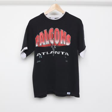 vintage 1990s ATLANTA FALCONS color block grunge style NFL football t-shirt -- men's size medium 