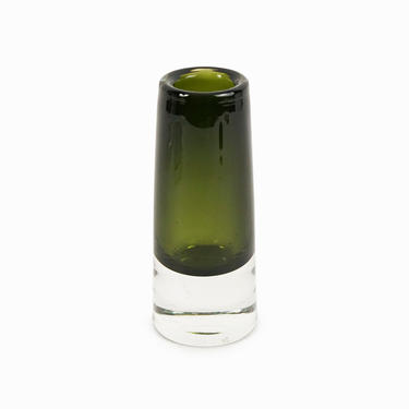 Murano Style Glass Vase Small Mid Century Modern 
