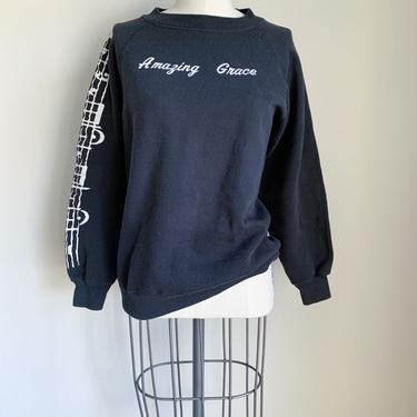 Vintage 1980s Amazing Grace Sweatshirt / S 