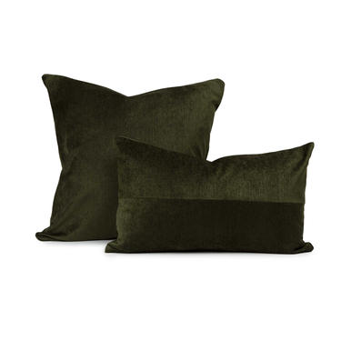 Deep Forest Mid-Century Accent + Lumbar Pillow Cover 