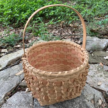 Split Ash Curl Passamaquoddy Basket 