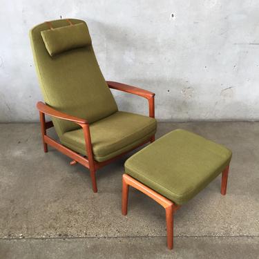 1960's Folke Ohlsson for DUX Lounge Chair &amp; Ottoman