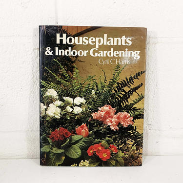Vintage Houseplants and Indoor Gardening Book by Cyril Harris House Plants Plant Reference 1970s 70s 1973 Retro Mid-Century MCM Home 