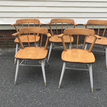 Set of 5 mid century Astra Bentwood Furniture Co Chairs 