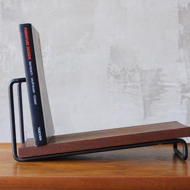 Iron &amp; Mahogany Modernist Bookshelf 