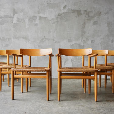 Set of 8 Borge Mogensen Dining Chairs 