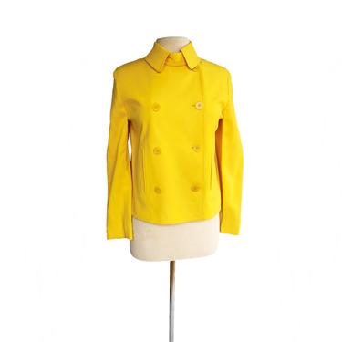 Vintage 90s Ralph Lauren bumblebee yellow jacket| Lauren by Ralph Lauren Petite/ Made in USA 