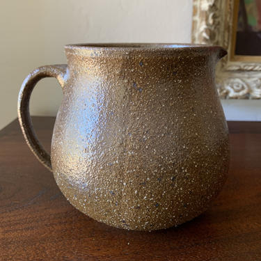 FREE SHIPPING - Vintage Handmade Pottery Studio Ceramic Jar Pitcher 